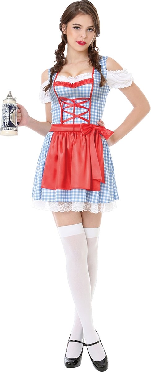 Tiroler jurkje dames | Oktoberfest Dirndl Steffi| XL | Tiroler bierfeest jurkje